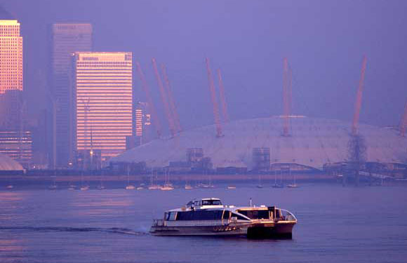 clipper service on the River Thames, London
